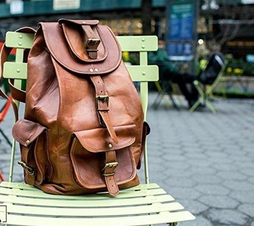 Leder ziege rucksack tasche - ziege,