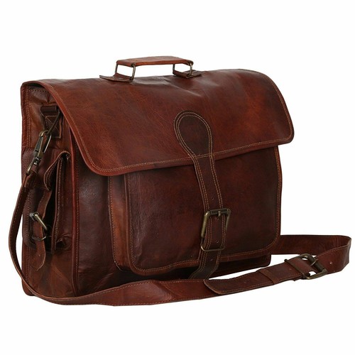 Leder vintage laptop - leder,