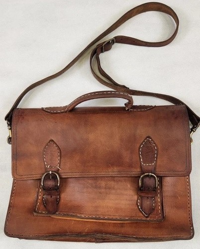 Vintage ledertasche braun - vintage,