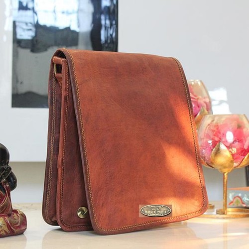 Leder schulter kuriertasche - leder,