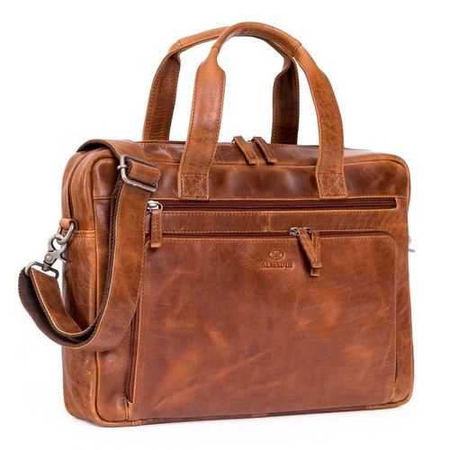 Almadih leder laptoptasche - almadih,