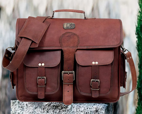 Tasche ziegenleder laptop - ziegenleder,