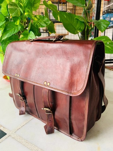 Leder aktentasche laptop - leder,