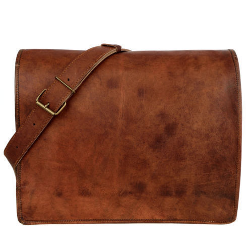 Leder messenger bag - messenger, neu