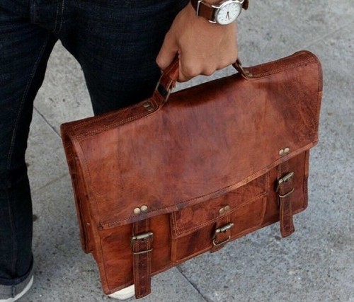 Leder messenger schultertasche - messenger,