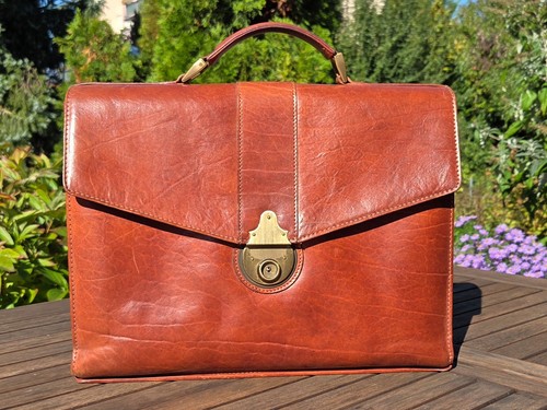 Aktentasche leder braun herren - leder,