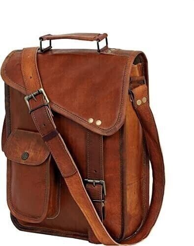 Vintage braun echtleder - braun,