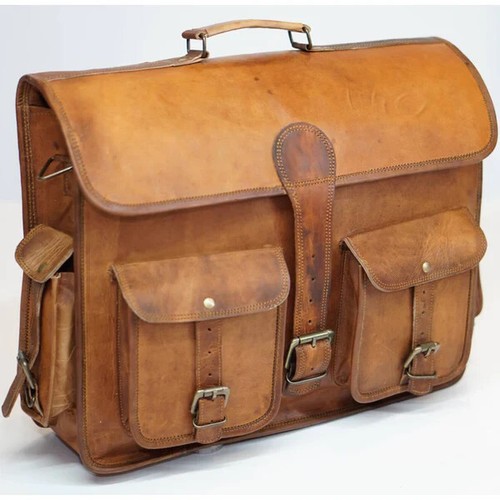 Leder messenger aktentasche - leder,