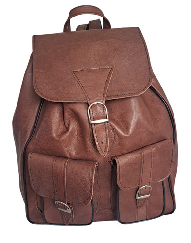 Echt leder rucksack - echt,