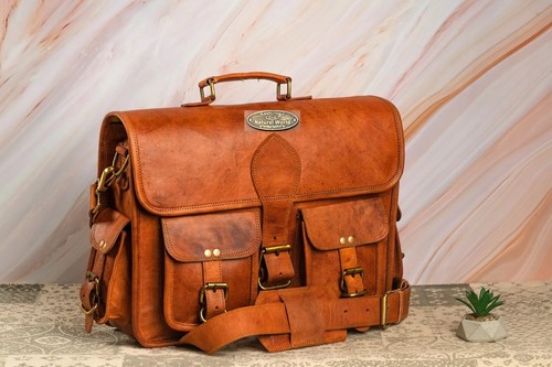 Tasche leder echt braun herren - echt,