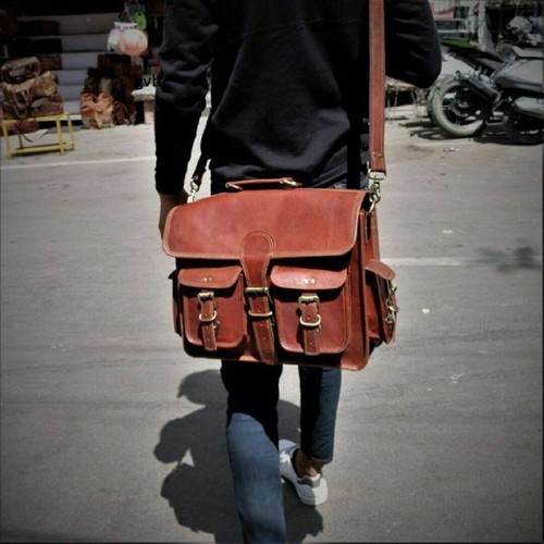 Ziegenledertasche laptop echt - laptop,