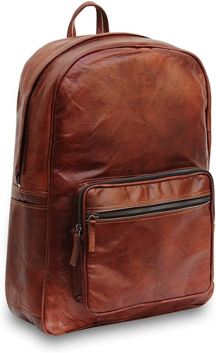 Echtleder laptop rucksack - laptop,