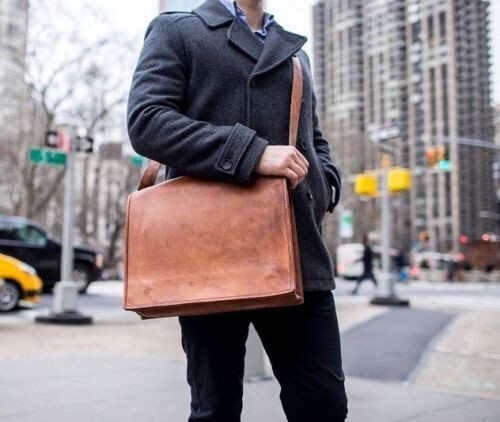 Tasche leder echt kuriertasche - echt,