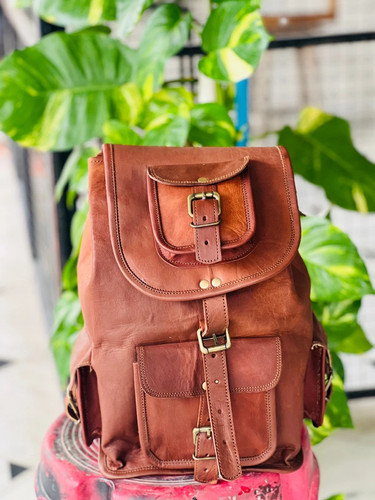 Leder rucksack tasche backpack - leder,