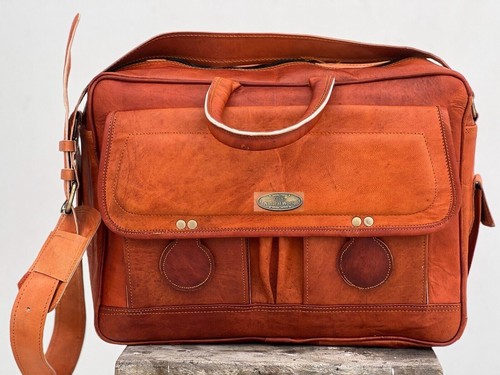 Tasche leder messenger - 17, zoll