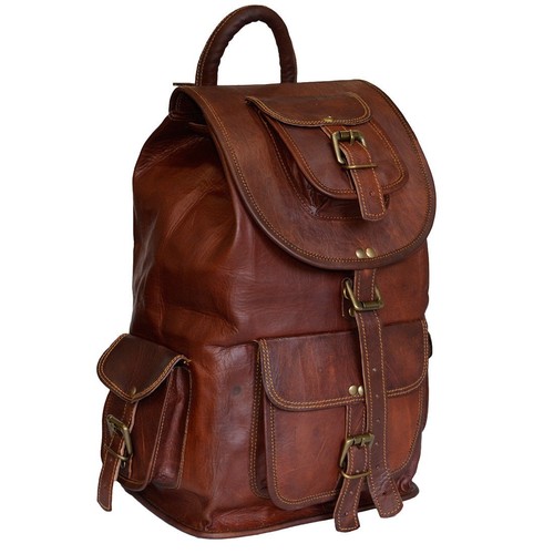 Vintage echt leder laptop - vintage,