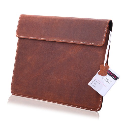 Echt leder laptop - leder,