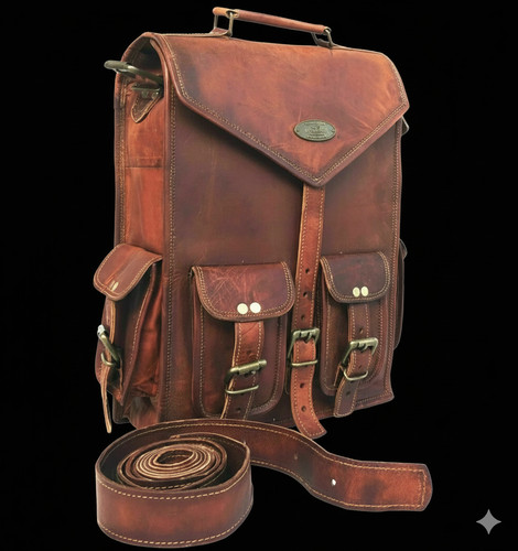 Alfa leder rucksack tasche - leder,